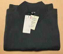 ユニクロ エクストラファインメリノモックネックセーター グレー XL UNIQLO Gray メンズ ニット_画像1