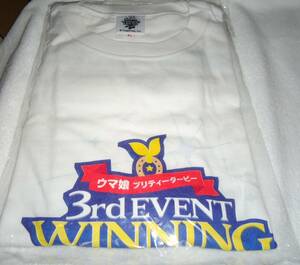 未開封品■「ウマ娘 プリティーダービー 3rd EVENT WINNING DREAM STAGE」■ロゴ 公式Tシャツ(3rd EVENT Ver.) ホワイト XLサイズ