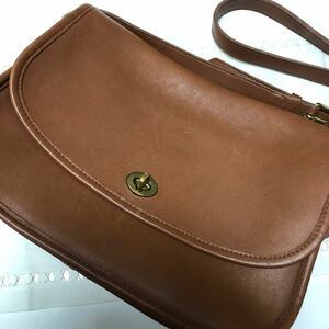 コーチ　COACH オールドコーチ　ショルダーバッグ レザー 茶