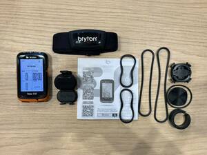 ■超美品■Brytonブライトン Rider 530 ケイデンスセンサー類など付属 GPS サイクルコンピューター サイコン USB充電式 ロードバイクP0155