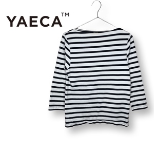 ☆YAECA stock ヤエカ☆ユニセックス ボートネック 長袖 カットソー Tシャツ ロンT トップス 管:D:11