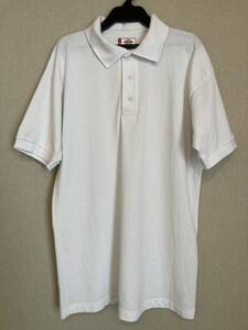 Dickies KS5552 Adult Size Piqu Short Sleeve Polo White (WH) S USED ディッキーズ ピケ ショートスリーブ ポロシャツ ホワイト 白