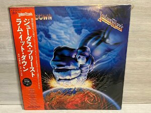 ■ Judas Priest ジューダス プリースト ラム・イット・ダウン LP レコード 25・3P-5024 帯/歌詞カード/チラシ 付 ★