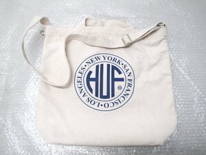 ■◆ HUF コットンキャンバス　2WAY トートバッグ　リージョナルロゴ W44/H40/D12cm　REGIONAL 2WAY TOTE BAG