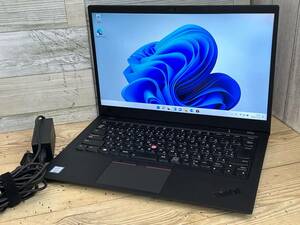 【美品♪】Lenovo ThinkPad X1 Carbon [8世代 Core i5(8250U) 1.6GHz/RAM:8GB/SSD:256GB/14インチ]Windowsd 11 動作品