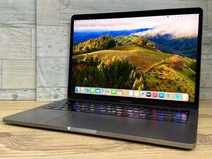 【良品♪】Apple MacBook Pro 2018[Corei5 8259 2.3GHz/RAM:16GB/SSD:512GB/13.3インチ/スペースグレー]Sonoma タッチバー搭載 動作品