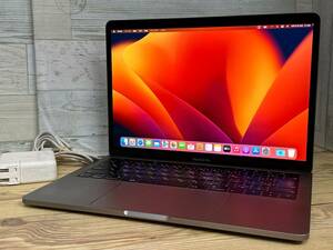 【良品♪】Apple MacBook Pro 2019 A1989[Core i7 8569U 2.8GHz/RAM:16GB/SSD:512GB/13.3インチ]Ventura スペースグレー タッチバー