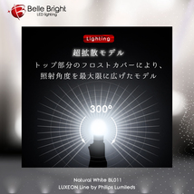 1年保証 T10 LEDバルブ 5700K ふんわり広がるポジション球 2個セット BL011-57 白 ナンバー灯 代引き可_画像3