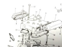 ◇KAWASAKI W1S W1SA W3用 ロッカーケース ロッカーカバー ガスケットセット1台分 SSTくしのコピー付_画像5