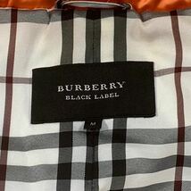 極美品 バーバリー ブラックレーベル ダウン ジャケット ノバチェック オレンジ M BURBERRY BLACKLABEL ブルゾン コート アウター_画像5