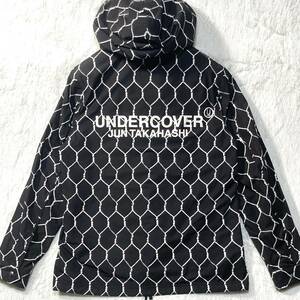  undercover *16AW* очень редкий супер шедевр * иметь . металлический линия тросик рисунок . Logo коуч жакет с капюшоном чёрный размер 2 UCR4202 обычная цена 63800 иен UNDERCOVER