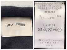 LILLY LYNQUE リリーリン ラクーン100% ボリューム袖 セーター ニット トップス 軽量 Mサイズ38 黒 ブラック 毛100 ウール ゆったり 無地_画像6