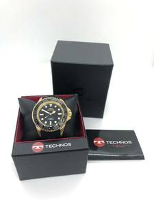 【美品】TECHNOS テクノス T4611 ヨットマスター　オマージュモデル　メンズ腕時計　箱付き　1124F28