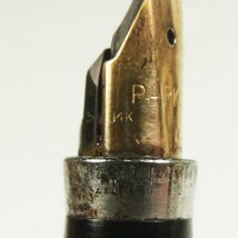 パーカー ペン先14K 万年筆 スターリングシルバー 格子柄 PARKER 中古品 ♪_画像9