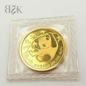 純金 パンダ金貨 10元 1/10oz 1985 K24 3.1g ゴールド 資産価値 ∞