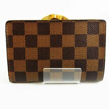 ルイヴィトン ポルトモネ ビエ ヴィエノワ 二つ折り財布 がま口 ダミエ N61664 CA1005 LOUIS VUITTON ■_画像2