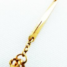 K18 デザイン ネックレス 約5.7ｇ 全長：約46cm 幅：約2.1mm ゴールド ■_画像3