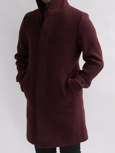 LEON掲載 定価78,000円 junhashimoto 1011820005 STAND COLLAR COAT スタンドカラー コート ジュンハシモト