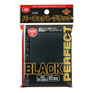【新品】KMC カードバリアー パーフェクトブラック [64×89mm]