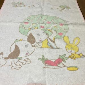  baby blanket King lion . dog,... pattern Showa Retro 