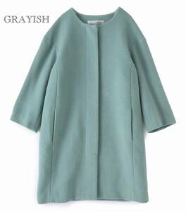 美品★グレイッシュGRAYISH★38size/9号★コートD030