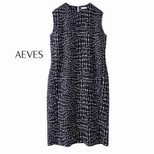 美品★AEVESアエヴェス7万★36size/9-11号★ワンピースG113