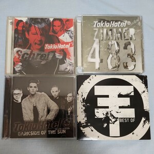 金1) 4枚セット Tokio Hotel CD DVD BEST OF Schrei ZIMMER 483 DARKSIDE OF THE SUN トキオ・ホテル