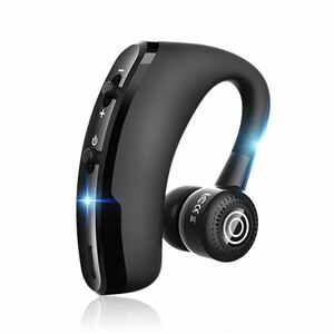 新品 ワイヤレスイヤホン 黒 Bluetooth 4.1 片耳 ブルートゥース 車 バイク 通学 通勤 最適 左右耳兼用 V9
