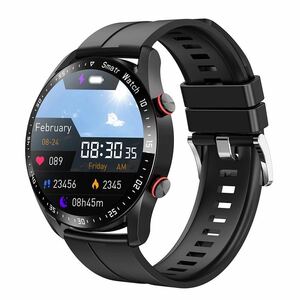 最新型 新品 スマートウォッチ 黒 バンド ベルト ビジネス Bluetooth 腕時計 多機能 ECG PPG 通話 防水 心拍 血圧 歩数 睡眠 健康管理
