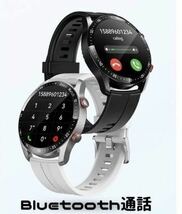 最新型 新品 スマートウォッチ 黒 バンド ベルト ビジネス Bluetooth 腕時計 多機能 ECG PPG 通話 防水 心拍 血圧 歩数 睡眠 健康管理_画像7