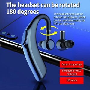 新品 ワイヤレスイヤホン X18 黒 Bluetooth5.1 片耳 マイク 通話 防水 自動車 バイク 通学 通勤 最適 左右耳兼用