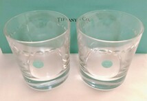 【未使用・長期保管品】 TIFFANY ティファニー ロックグラス クリスタルガラス ペア スウィングOF Tiffany＆Co. _画像3