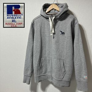 ■RUSSELL ATHLETIC■ ヘビーウェイトコットン スウェットジップアップパーカー