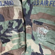90's USAF コンバットジャケット　古着　S−Sサイズ　ウッドランドカモ　ヴィンテージ ミリタリー_画像5