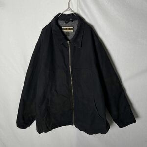 NORTH END ダックワークジャケット　古着　XLサイズ　ブラック　ヴィンテージ WORK WEAR ブランケットライナー