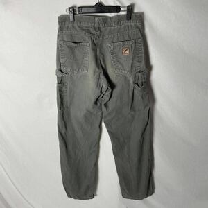 カーハート ダックペインター パンツ　古着　30×32 モスグリーン　ヴィンテージ WORK WEAR loose fit