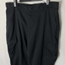 genuine dickies カーゴパンツ 古着　36×30 ブラック　ヴィンテージ WORK WEAR _画像4