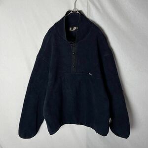 woolrich フリースプルオーバージャケット　古着　Lサイズ　ダークネイビー　アメリカ製　ヴィンテージ ポーラテック