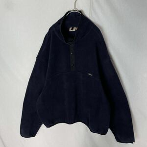 WOOLRICH アメリカ製　フリースジャケット　プルオーバー　XLサイズ　ダークネイビー　ヴィンテージ ポーラテック