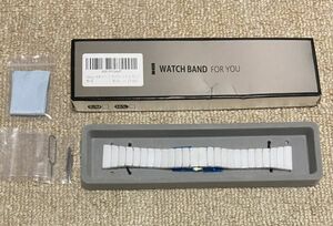FG-11【未使用品】[Sakulaya] 腕時計 ベルト 20mm スマートウォッチ ベルト セラミック 交換ベルト 腕時計バンド 白