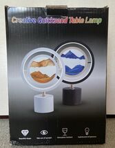 FH-23【未使用品】Creative Quicksand Table Lamp 砂の絵画のテーブルランプ 砂時計 オレンジ ナイトランプ 流砂_画像1