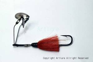 VINTAGE RARE METAL LURE,BACKTAIL SHANNON TWIN SPINNER rare . compilation house oriented Vintage metal lure,ZA143-86 Old lure,