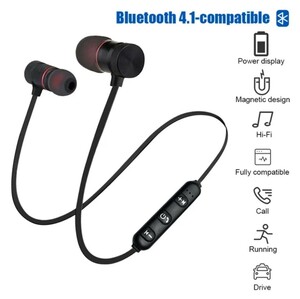 スポーツ軽量イヤホン　Bluetooth ワイヤレスイヤホン マグネット イヤホン ヘッドセット サラウンド　新品未使用　人気のブラック iPhone