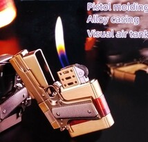 ブラックレッドピストル型ガスライター　拳銃型ガスライター　新品未使用　海外で大人気_画像2