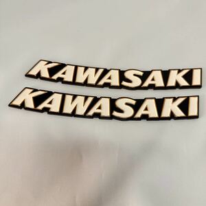 KAWASAKI カワサキ エンブレム ゴールド サイドカバー Z900RSロゴタンク タンク ホワイト
