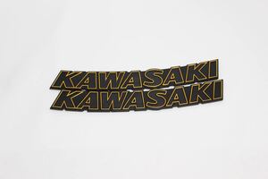 KAWASAKI カワサキ エンブレム ゴールド サイドカバー Z900RSロゴタンク