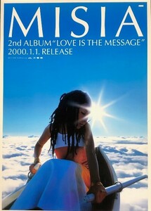 ☆MISIA B2 告知 ポスター 「LOVE IS THE MESSAGE」 未使用