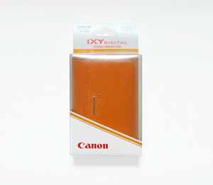 ●CANON（キャノン）本革カメラケース IXC-330A ルミナスオレンジ 未使用品！