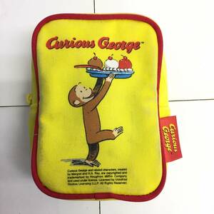 [雑貨] ポーチ：小物入れ「Curious George：ひとまねこざる：おさるのジョージ」汚れ多数あり 可愛い