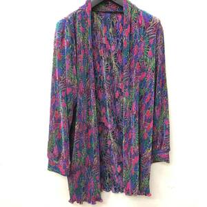 [洋服] カラフルな色味のジャケット 花柄 プリーツ加工 メーカー・サイズ不明 レディースファッション